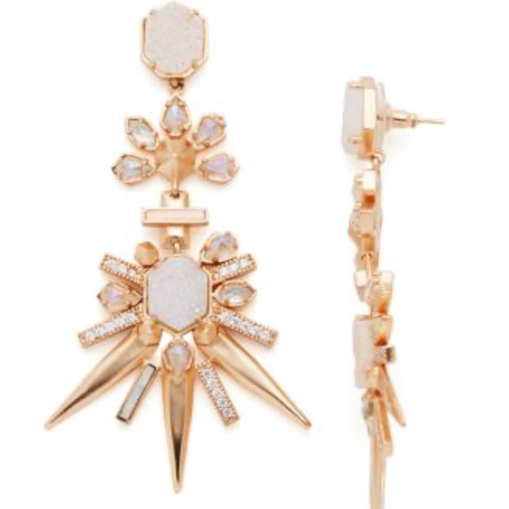 Kendra Scott Isadora Statement Rose Gold Earrings